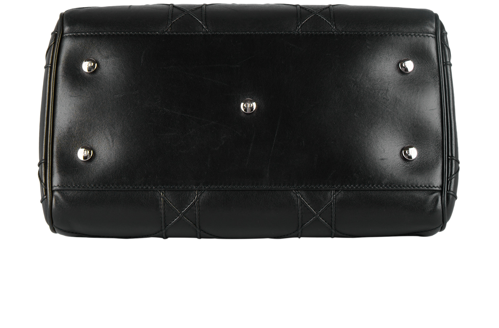 Granville Polochon, &pound;695, Handbags, Black, Leather, Top view